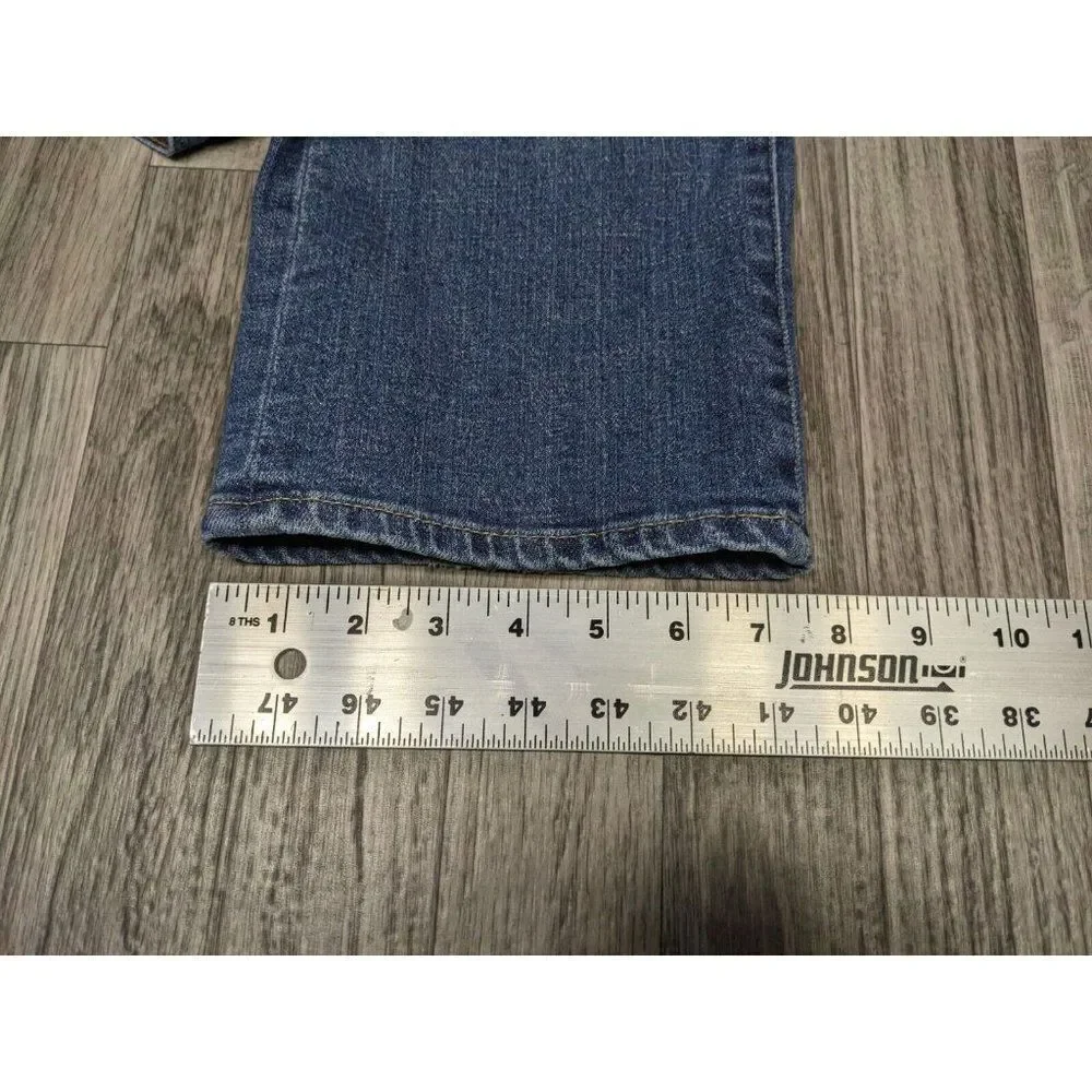 J. Crew Womens Size 29 Pockets Hipslung Whiskered‎ Denim Blue Jeans Capris